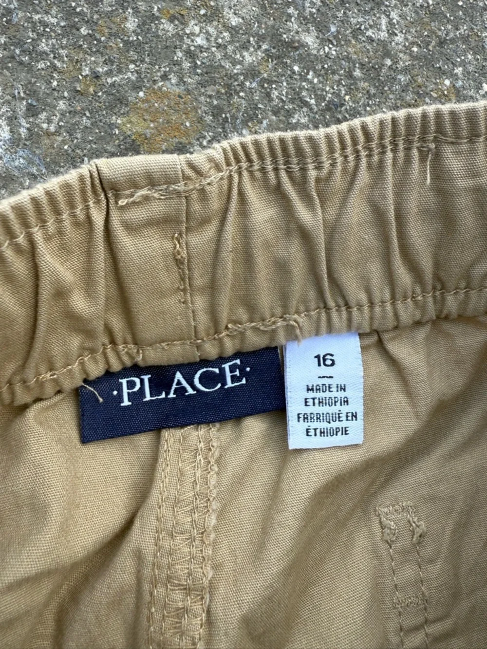 Boys khaki shorts
